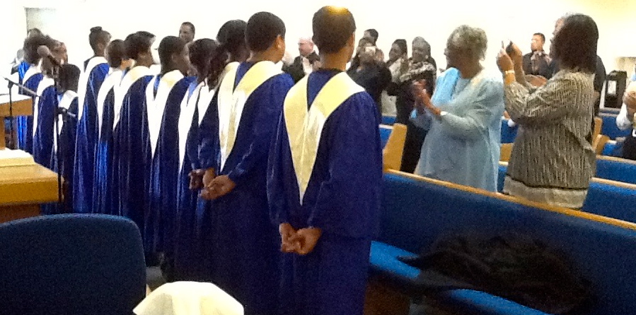 Deadication of new choir robes